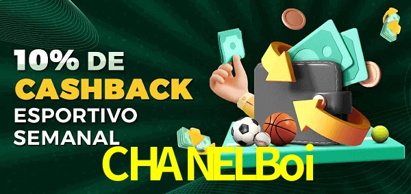 10% de bônus de cashback na CHANELBoi